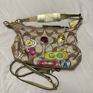 Coach Poppy Khaki Hobo Bag